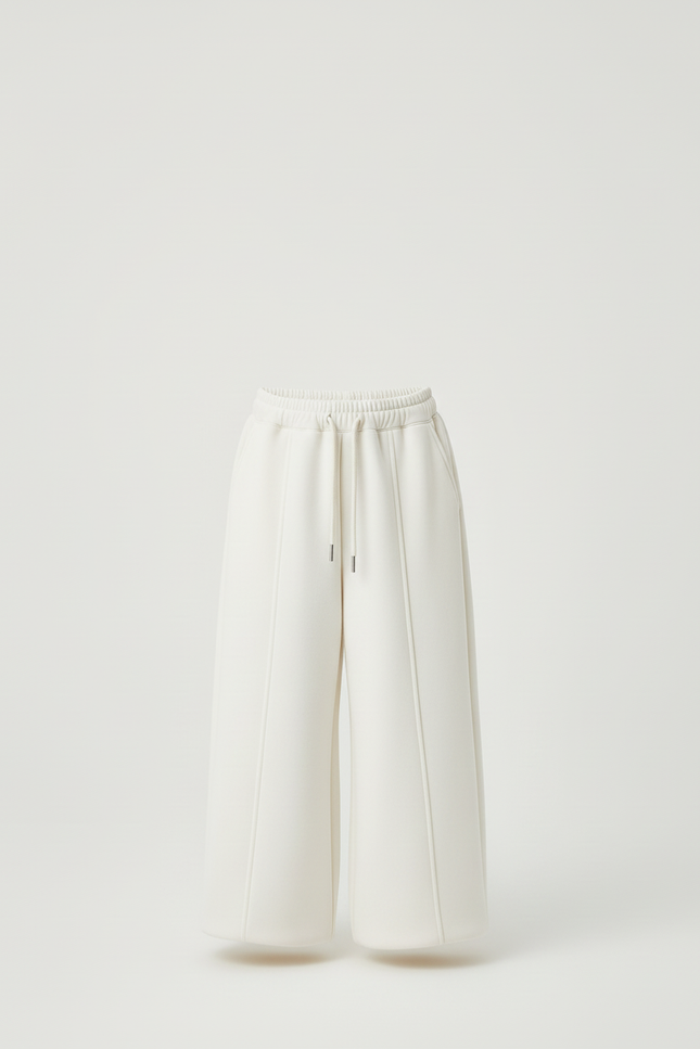 Pantalon Blanc Ample Molletonné Confortable Enfant - vue 3