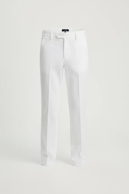 Pantalon Blanc Droit Classique Enfant Garçon Élégant - Gabardine - vue 3