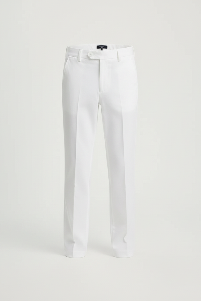 Pantalon Blanc Droit Classique Enfant Garçon Élégant - Gabardine - vue 3