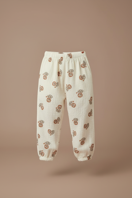 Pantalon Lin Blanc Garcon - vue 3