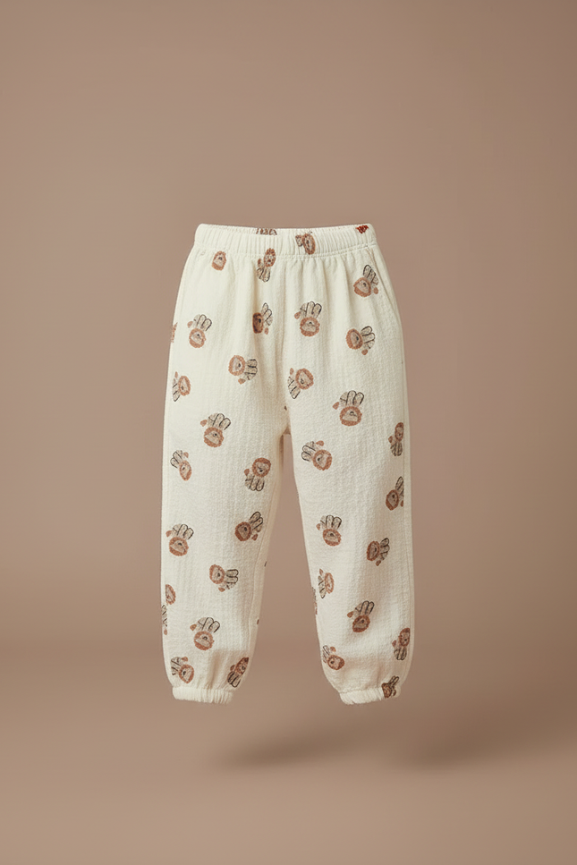 Pantalon Lin Blanc Garcon - vue 3
