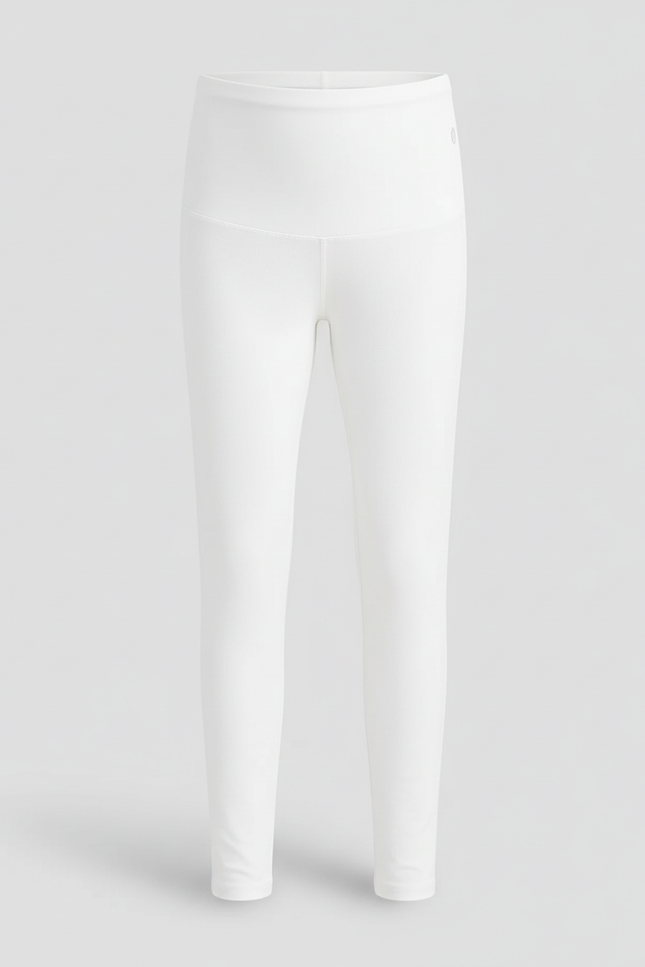 Pantalon Blanc Legging Maternité Confortable Taille Haute - Polyester - vue 2