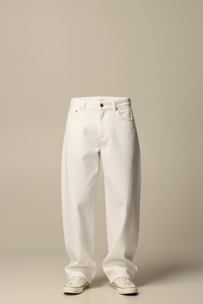 Pantalon Skate Blanc - Jean - vue 3