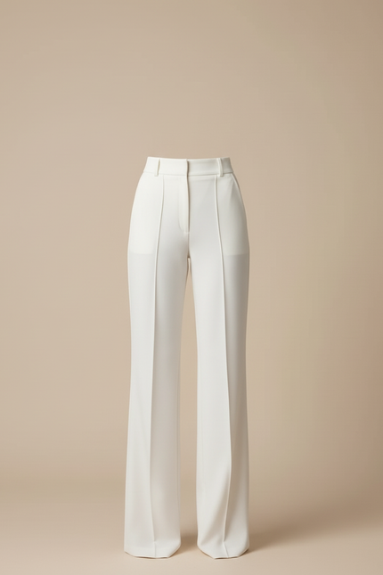 Ensemble Chemise Pantalon Blanc - Polyester - vue 3
