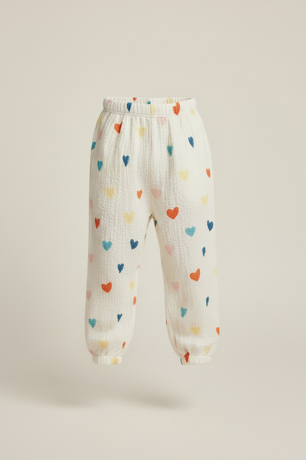 Pantalon Blanc Coton Leger - Multicolore - vue 3