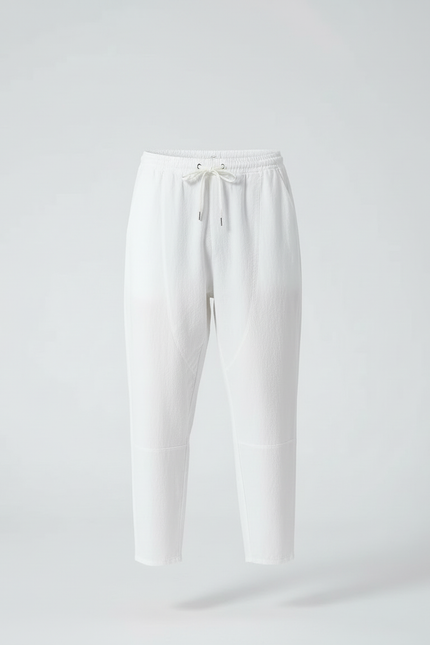 Pantalons Lin Blanc - vue 3