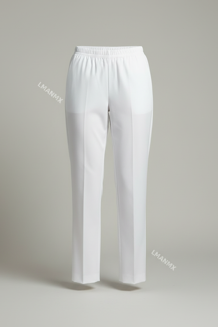 Pantalon Cuisine Blanc - Gabardine - vue 3