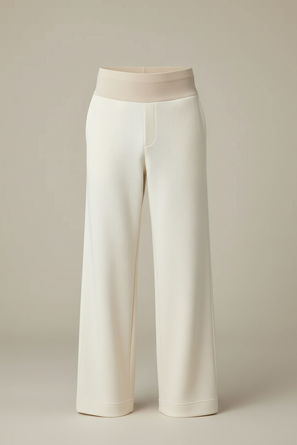 Pantalon Blanc Homme Droit Ample Décontracté Confortable - Molleton - vue 3