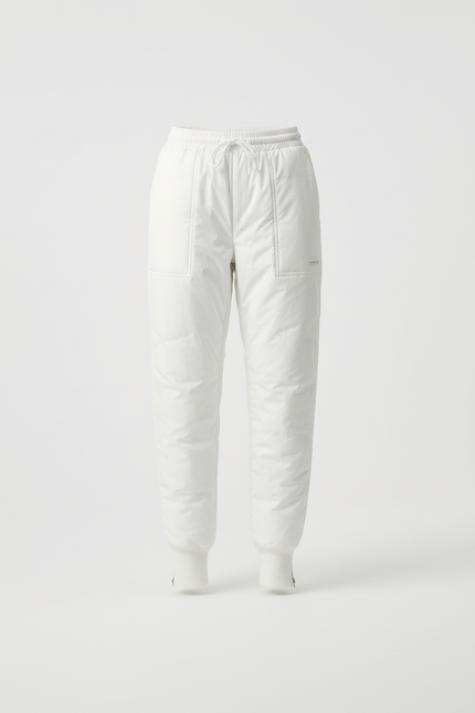 Pantalon Blanc Matelassé Hiver Chaud Décontracté Épais Neige - Polyester - vue 3