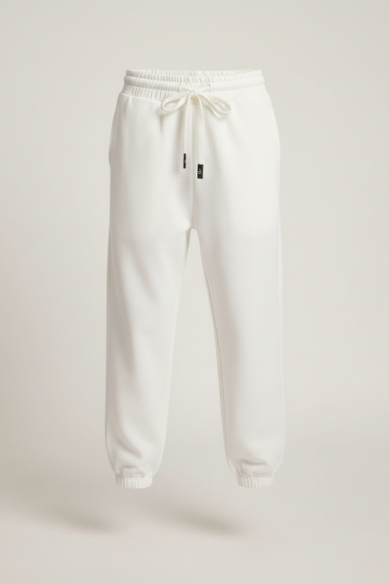 Pantalon Blanc Molletonné Garçon Décontracté Confortable - vue 3
