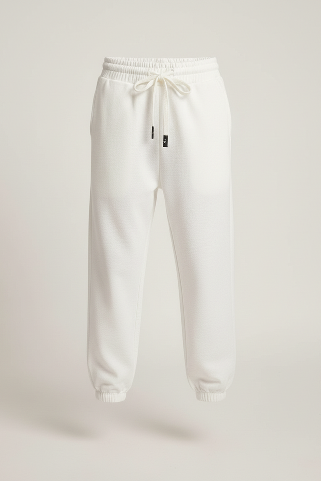 Pantalon Blanc Molletonné Garçon Décontracté Confortable - vue 3
