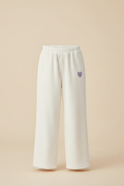 Pantalon Survetement Blanc - Maille - vue 3
