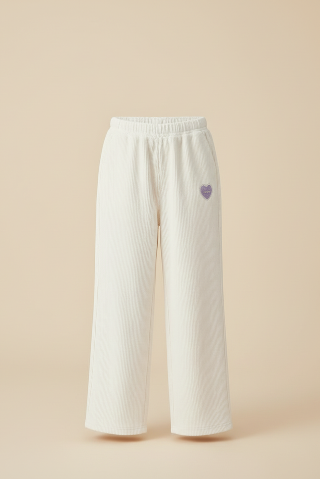 Pantalon Survetement Blanc - Maille - vue 3
