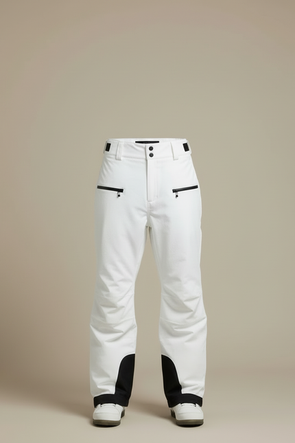 Pantalon Blanc Ski Imperméable Bretelles Homme - Polyester - vue 3