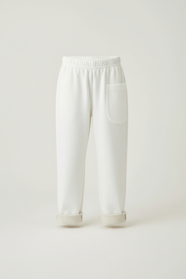 Pantalon Blanc Sport - Molleton - vue 3