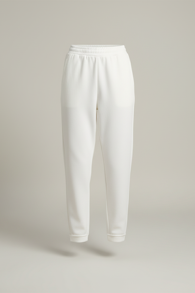 Pantalon Blanc Ample Décontracté Chaud Harem - Molleton - vue 3