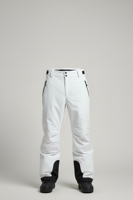 Pantalon Blanc Ski Imperméable Coupe-Vent Neige Homme - Polyester - vue 3