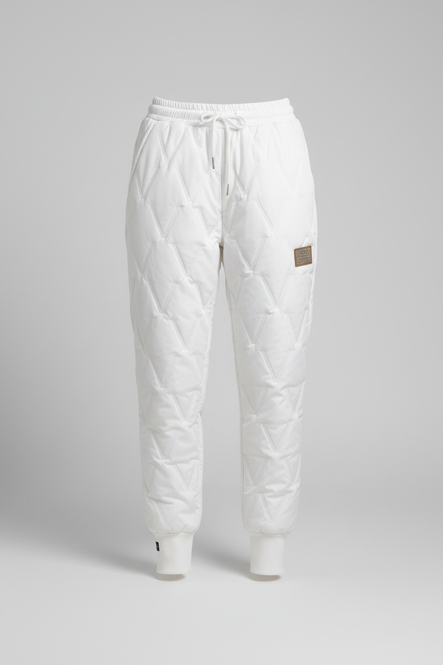 Pantalon Blanc Matelassé Hiver Chaud Femme - Polyester - vue 3