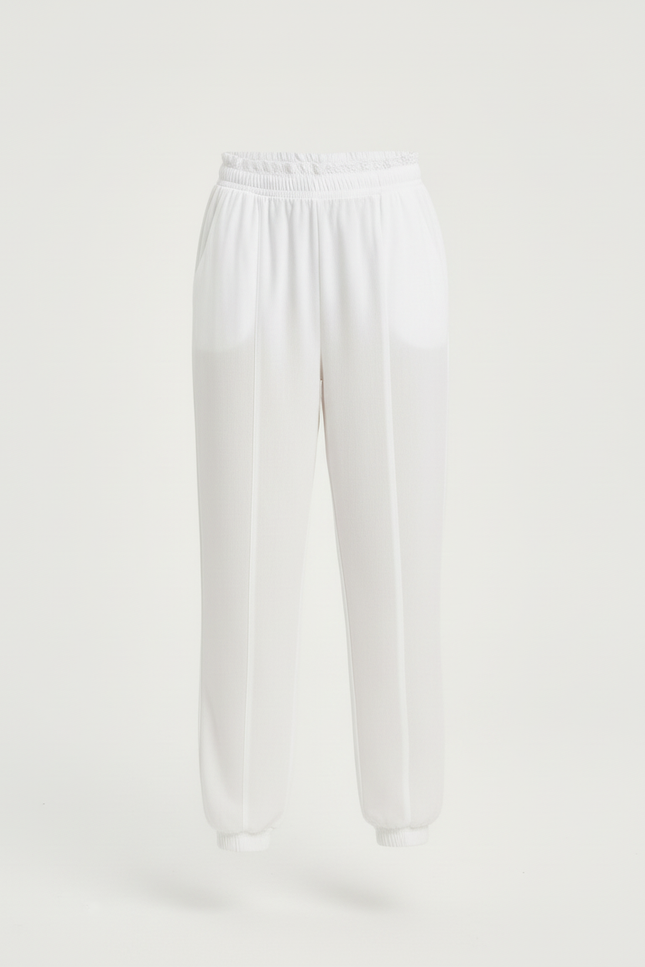 Pantalon Plage Blanc - Viscose - vue 3