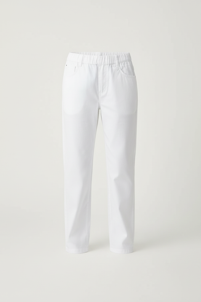 Pantalon En Toile Blanc - vue 3