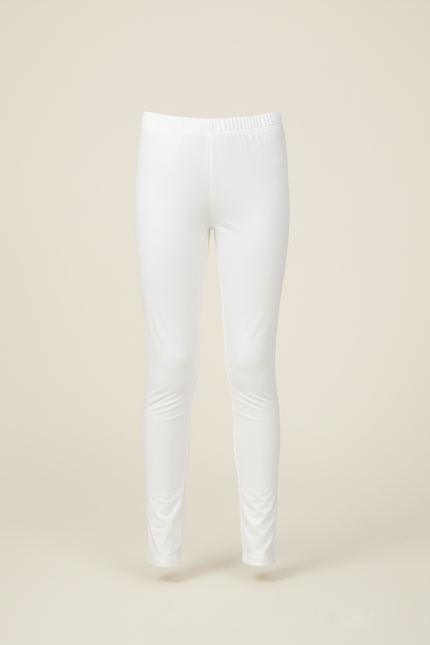 Pantalon Blanc Fille Stretch Confortable Sport Uni - Polyester - vue 3
