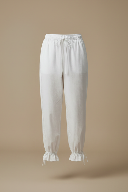 Pantalon Blanc Ete - Coton - vue 3