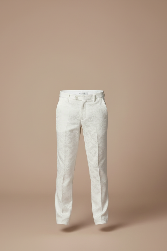 Pantalon Blanc Brillant - Satin - vue 3