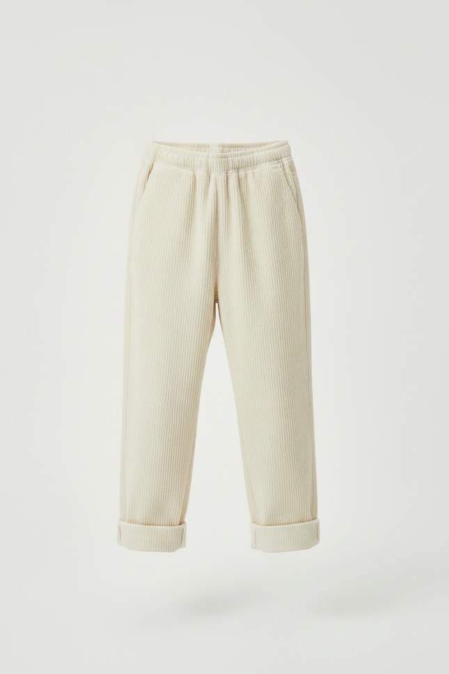 Pantalon Blanc A62e - Beige Cordé - vue 3