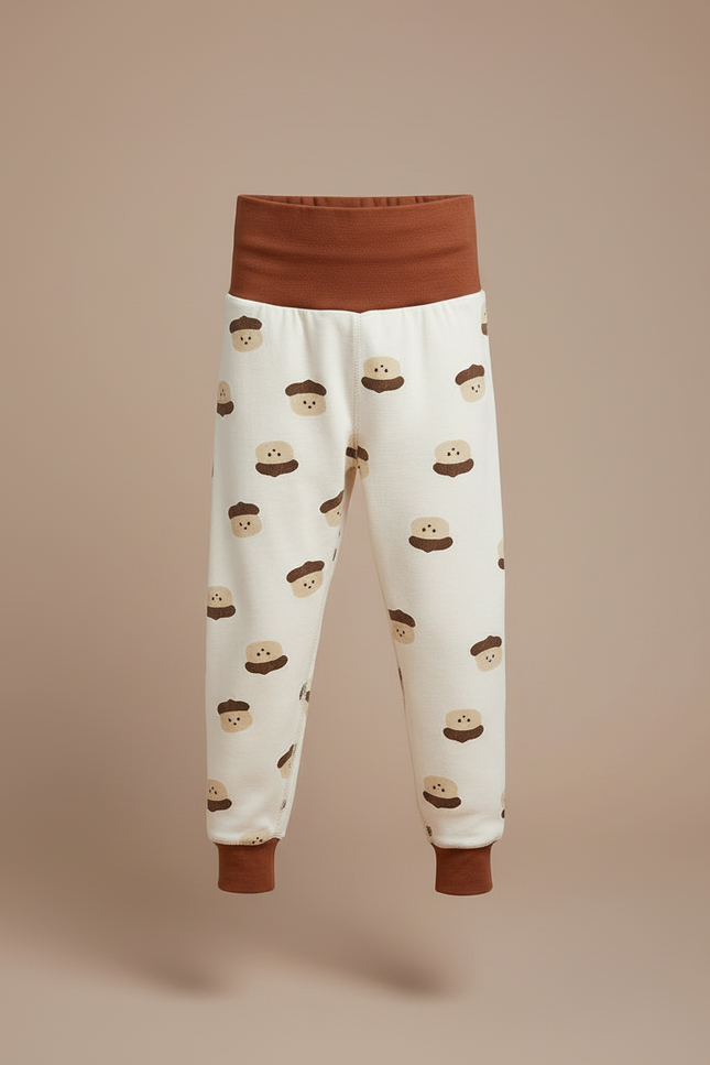 Pantalon Blanc Imprimé Mignon Confortable Enfant - Molleton - vue 3