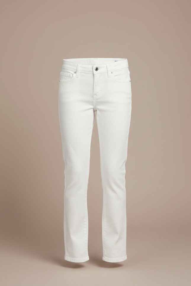 Pantalon Blanc Enfant Slim Stretch Coton - vue 3