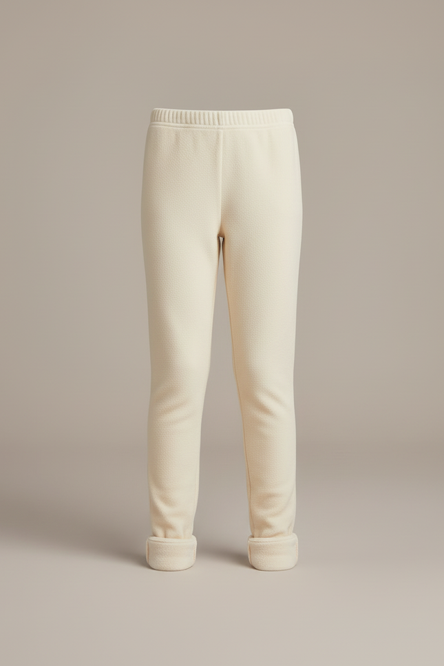Pantalon Blanc D'hiver - Beige Molleton - vue 3