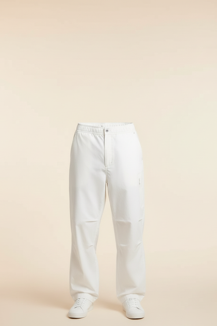 Pantalon Blanc Ample Décontracté Homme Coton Léger - vue 3