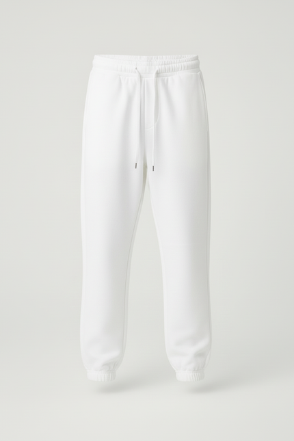 Pantalon Blanc Garçon Jogging Décontracté Molleton Confortable - vue 3