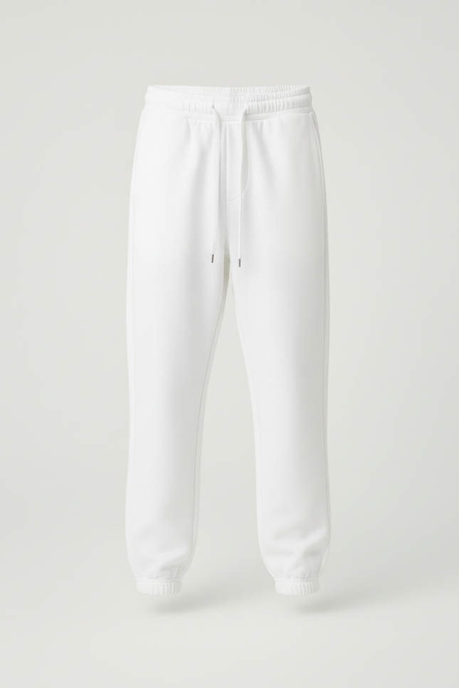 Pantalon Blanc Garçon Jogging Décontracté Molleton Confortable - vue 3