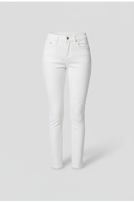 Pantalon Push Up Blanc - Jean - vue 3