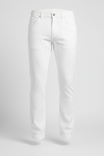 Pantalon Simili Blanc - Jean - vue 3