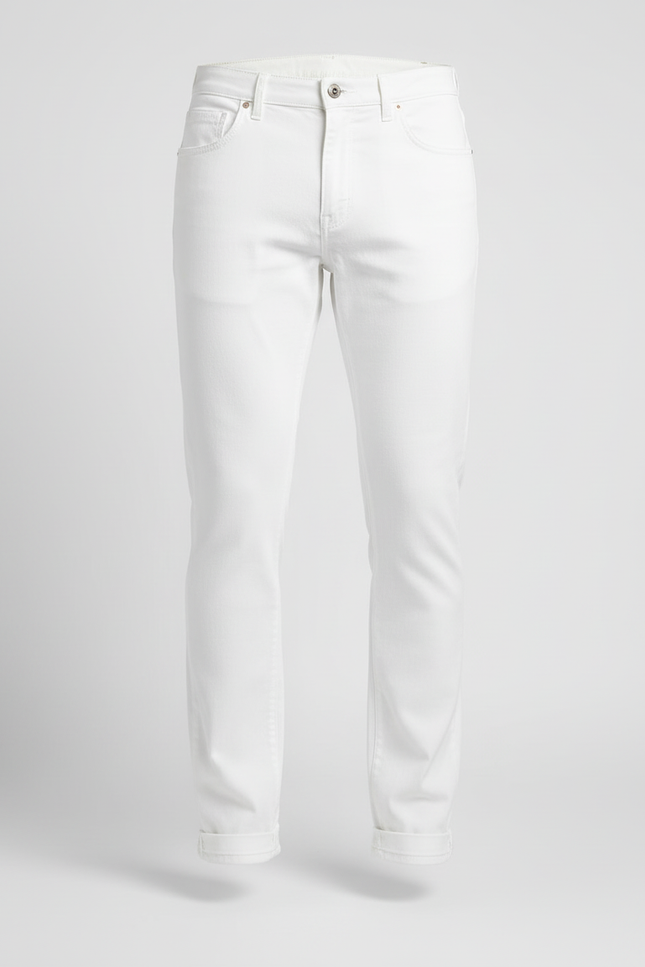 Pantalon Simili Blanc - Jean - vue 3