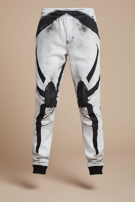 Pantalon Blanc Imprimé Araignée, Décontracté, Garçon - Molleton - vue 3