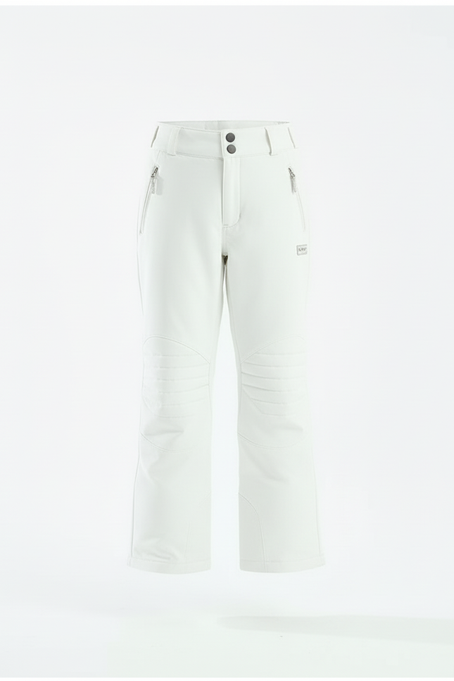 Pantalon Blanc Ski Imperméable Enfant Hiver - Polyester - vue 3