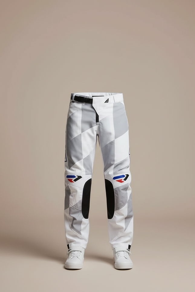 Pantalon Blanc Motocross Enfant Racing Combinaison Sportive - Polyester - vue 3