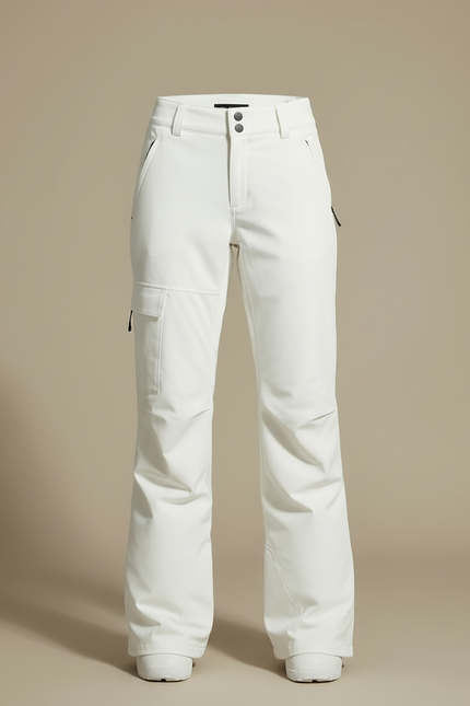 Pantalon Blanc Ski Imperméable Femme Hiver Neige - Polyester - vue 3