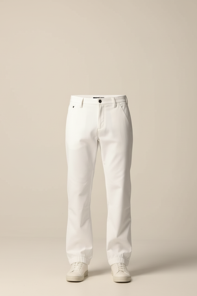 Pantalon Blanc Cargo Décontracté Homme Coton - vue 3