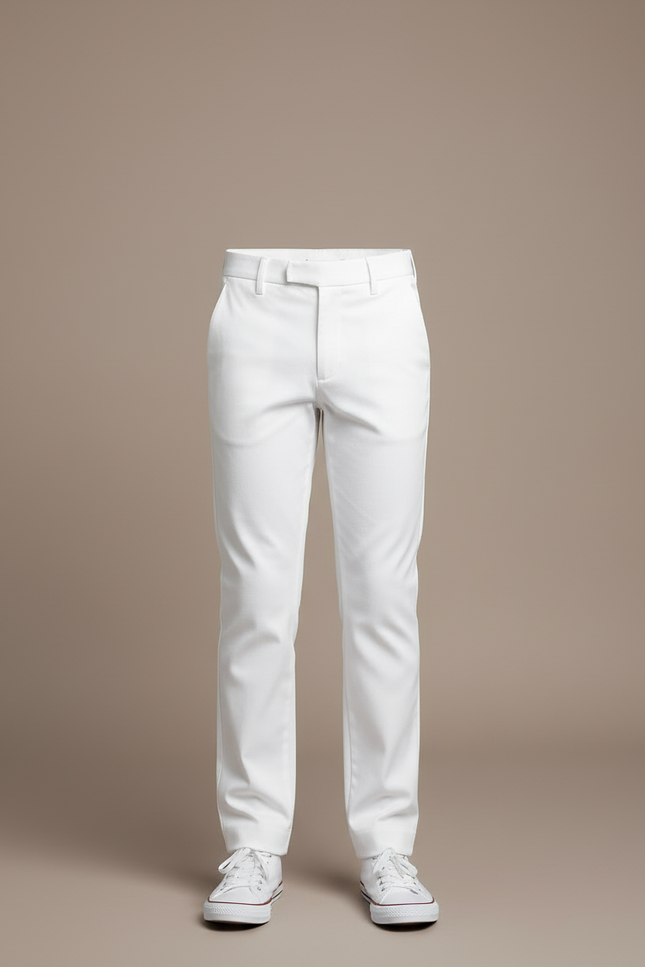 Pantalon Blanc Bapteme - Gabardine - vue 3