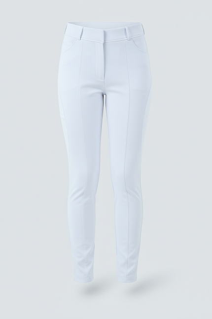 Pantalon Blanc Équestre Slim Confortable Enfant - Polyester - vue 3