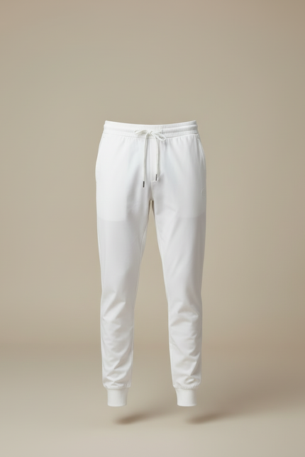 Pantalon Blanc Jogging Cordon Coton Décontracté Homme - Polyester - vue 3