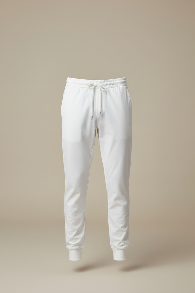 Pantalon Blanc Jogging Cordon Coton Décontracté Homme - Polyester - vue 3