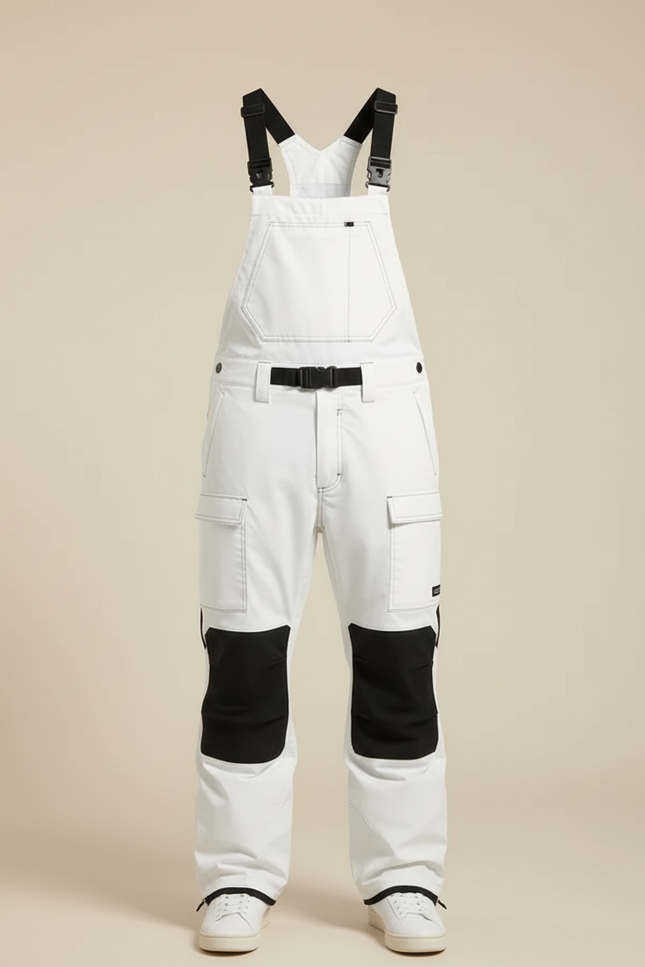Pantalon Ski Noir Et Blanc - Polyester - vue 3