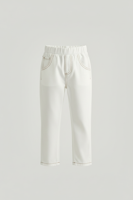 Pantalon Chino Blanc Bebe - Jean - vue 3