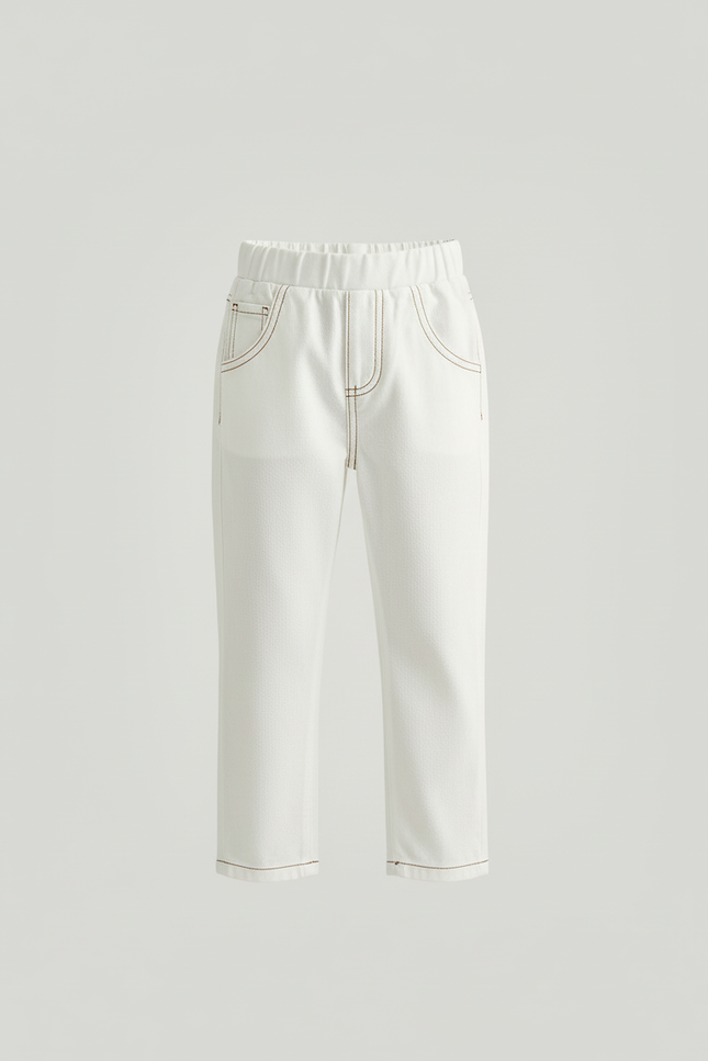 Pantalon Chino Blanc Bebe - Jean - vue 3