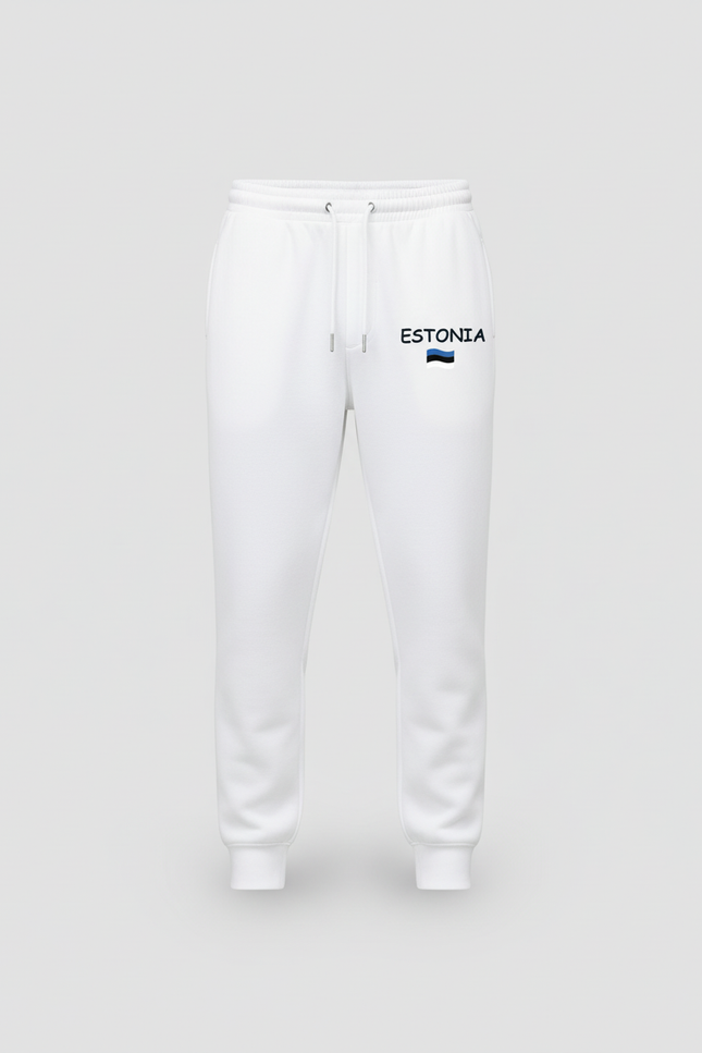 Pantalon Blanc Molletonné Homme Décontracté Imprimé Estonie - vue 3